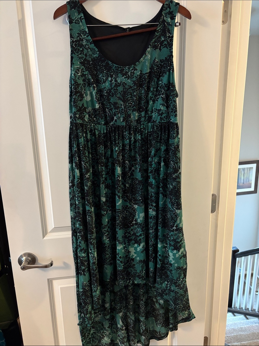 torrid Teal and Black High-Low Dress
